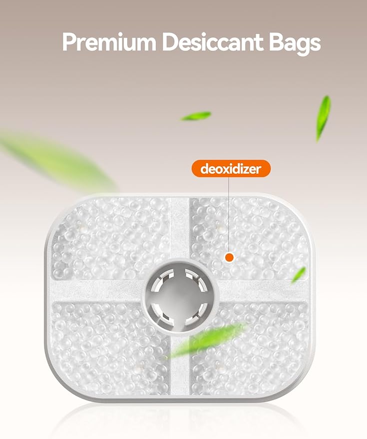 3 Pack Pet Food Desiccant Bag Compatible with FEELNEEDY 5.5L Automatic Cat Feeder, Keep Pet Food Dry and Fresh, Suitable Model: P-LFP01