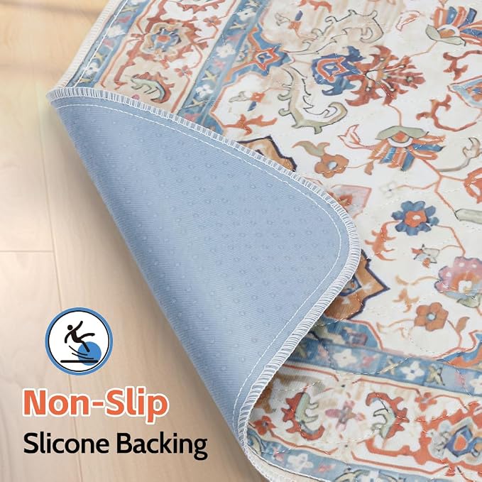 Washable Pee Pads for Dogs, 2 Pack Reusable Puppy Training Pads 24"x18" Super Absorbent Waterproof Dog Training Pads, Non-Slip Potty Pads, Whelping Pads Litter Mat Beige