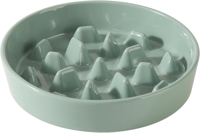 Havniva Dog Bowls Slow Feeder, Ceramic Slow Feeder Dog Bowls for Fast Eater | 3.2 Cups Dog Food Bowl Puzzle Feeder, Slow Feeding Bowls for Large Dogs, Non-Slip Base, Anti-Choking