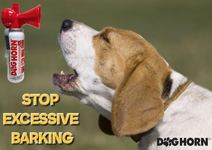 DogHorn XL (2 PK) - Air Horn for Dogs. Stop Aggressive Dogs! Scare Coyotes Bear & Wild Animals! Effective Training Tool & Outdoor Safety Alarm for Hiking Biking Camping Boating & More! (Pack of 2)