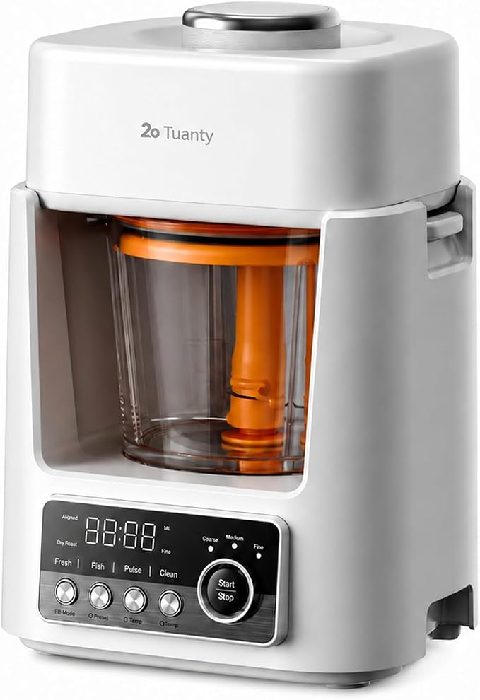 Pet Food Maker, Multifunctional Automatic Pet Fresh Food Maker All-in-One Cooker, 20 Min Steaming, Pre-Cut, Blended Natural Meal, 2L Removable Borosilicate Glass Bowl, Safe Easy to Clean