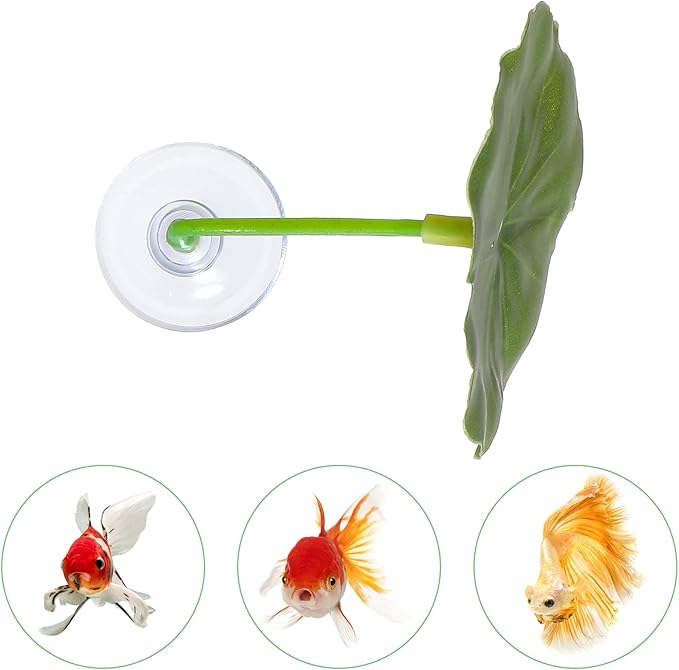 3 Pcs Betta Fish Leaf Hammock Soft Aquarium Decor Plastic Plants Practical Resting Spot Betta Fish Tank Decoration for Sleeping Resting Hiding Playing