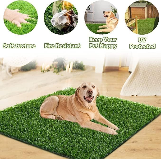 Dog Grass Pad,51.1x31.8In Fake Grass for Dogs,Artificial Grass for Dogs Potty Pee Pad Training Indoor Outdoor