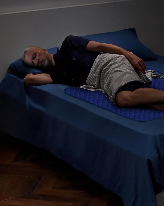 Washable Waterproof Bed Pads 36x52 Inch (4 Pack), Extra Large for Incontinence, Bed Wetting, and Pet Protection, Navy Blue Ideal for Elderly, Adults, Kids and Pets