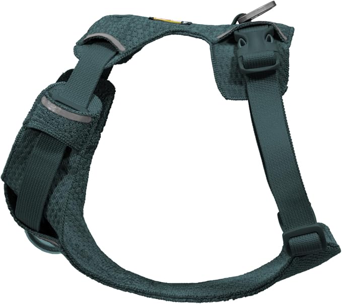 Ruffwear, Front Range Flex Dog Harness, Engineered Knit Construction for Ultimate Fit and Mobility, Lightweight Flexible Everyday Harness with Dual Leash Clips, Deep Teal, Small