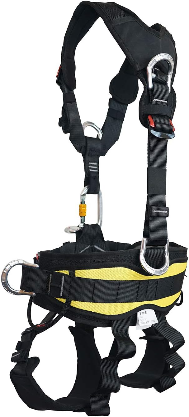 SOB Full Body Climbing Harness Can Be Inverted Thicken Widen Protect Waist Safety Harness Tree Work Rock Climbing Mountaineering Rescuing Work at Height
