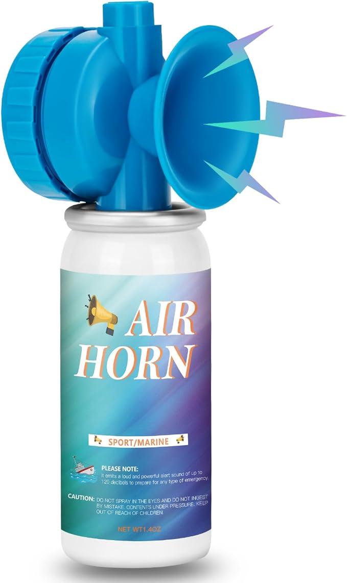 1.4oz Air Horn Can for Safety, Air Horn for Boat for Sporting Events Emergency Use Camping, Loud Marine Air Horns Can Mini Small Handheld,1 pack