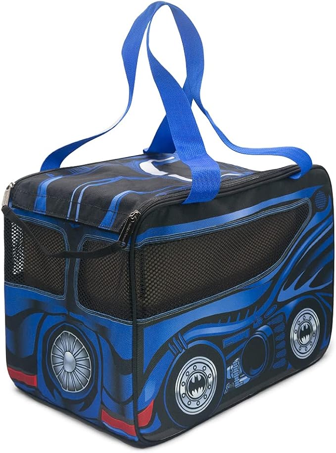 Buckle-Down DC Comics Batman Bag, Pet Carrier, Bat Mobile Car, Polyester Canvas, (IPC-BMIS) 17.5" L x 11.0" W x 12.0" H