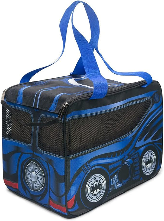 Buckle-Down DC Comics Batman Bag, Pet Carrier, Bat Mobile Car, Polyester Canvas, (IPC-BMIS) 17.5" L x 11.0" W x 12.0" H