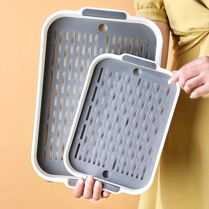 Gigicloud Rabbit Litter Box with Grate, 14.5 x 9.5 Inch Guinea Pig Litter Pan Anti-turnover Pet Toilet Potty Trainer Corner Guinea Pig Training Pan Cage with Toilet Tray For Rabbit Chinchilla Guinea