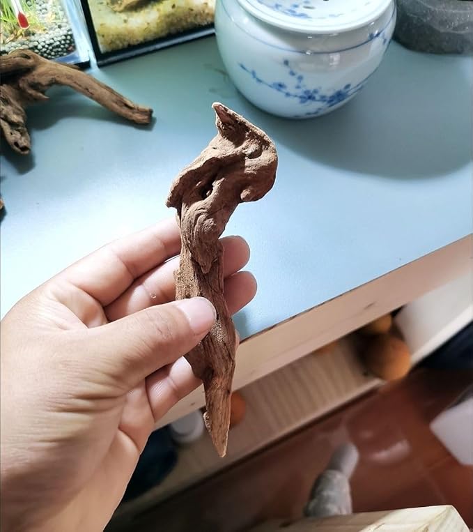 YZHZOM Small Natural Driftwood for Aquarium Styling Carefully Selected Natural Aquarium Decor Driftwood for Reptile Tank Reptile Tank Wood Decor (Driftwood 4-6inch 4pcs)