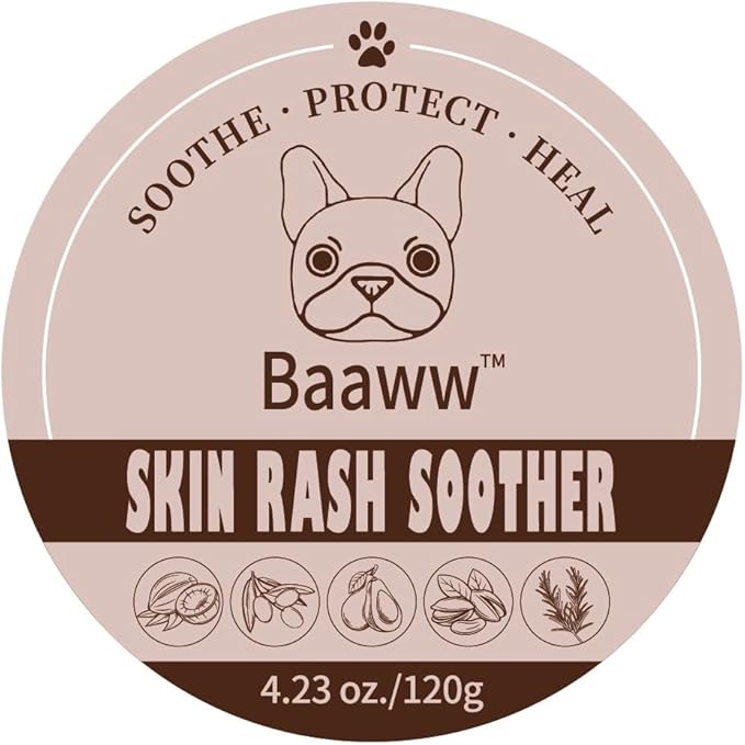 Dog Skin Irritation Treatment, Dog Red Skin, Hot Spot Soother Skin for Dogs, Anti-Itch Lotion, Allergy Relief & All-Natural Rash Cream for Dogs Soothing Relief for Dry, Itchy Coat - Cream 125ml