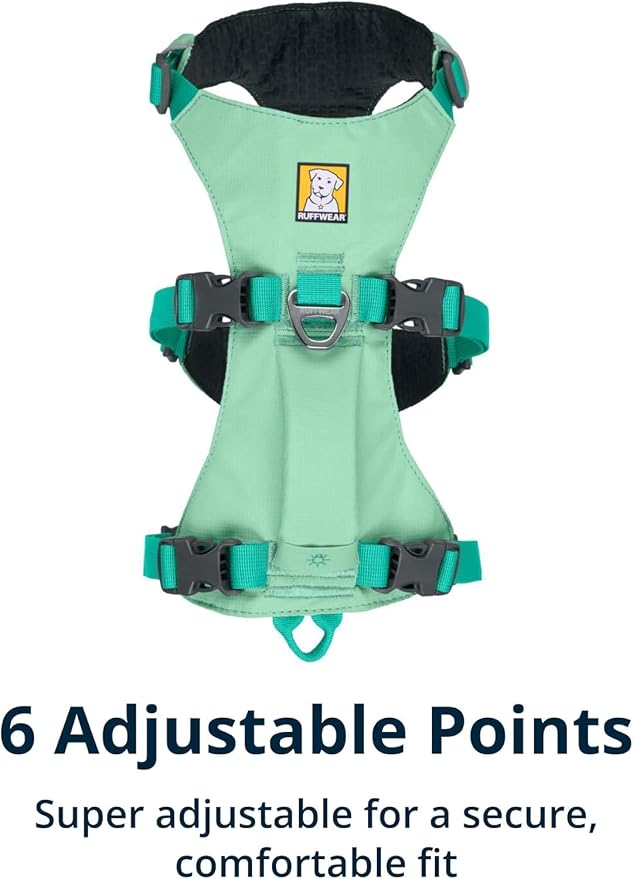 Ruffwear, Flagline Dog Harness, Lightweight and Reflective, No Pull Dog Lift Harness for Hiking, Running and Everyday Use, Sage Green, Large/X-Large