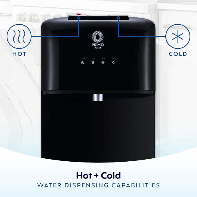 Primo Water Dispenser for 5 Gallon Bottle - Hot & Cold Bottom Loading Water Cooler Machine