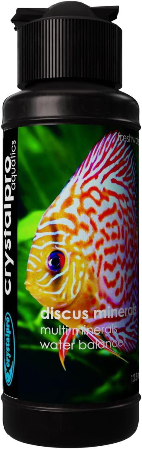 Discus Minerals 4.22 Oz Concentrated Mineral Additive for Discus Fish - Improves Discus Health, Helps Reduce Stress and Replenish Protective Coat - Freshwater Aquarium Salt Treats 660 Gallons