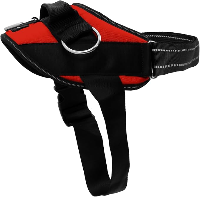 ShawnCo Essential Dog Harness, No-Pull Pet Vest (Mustang Red,XL) | 3 Leash Clips, Easy On, No-Choke, Reflective, Adjustable Fit, Padded Comfort, Control Handle, For Small, Medium & Large Dogs