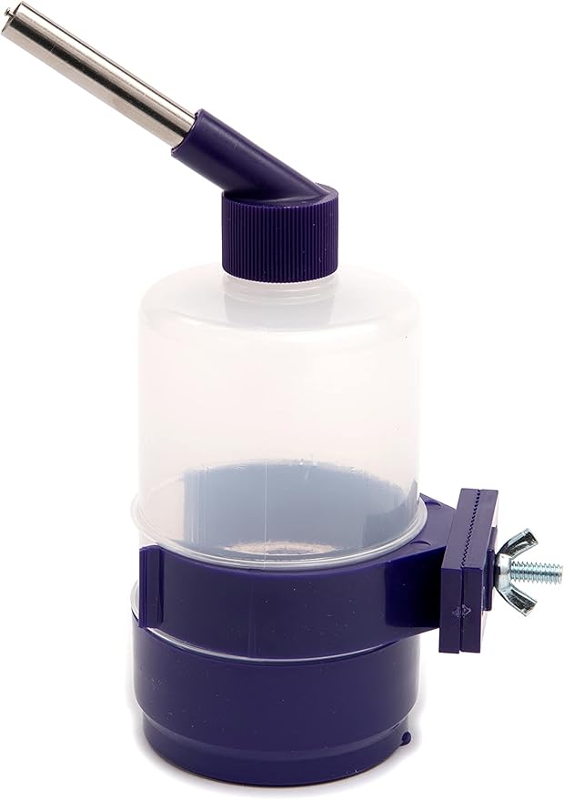 Lixit® Lever Valve Top Fill No Drip Water Bottles for Rabbits, Chinchillas, Ferrets, Guinea Pigs and Adult Rats (Purple (Pack of 2), 16 Ounce)