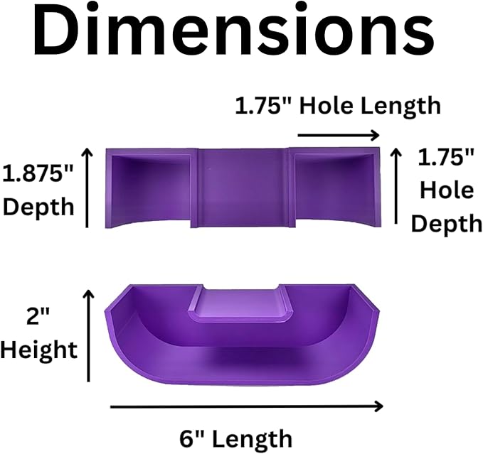 Betta Underground Tunnel Hideout Cave | Aquarium Hide for Small Fish and Shrimp | Viewing Betta Fish Rest Hammock Enrichment Toy | Betta Fish Tank Accessories Decorations Toys Decor (Purple)