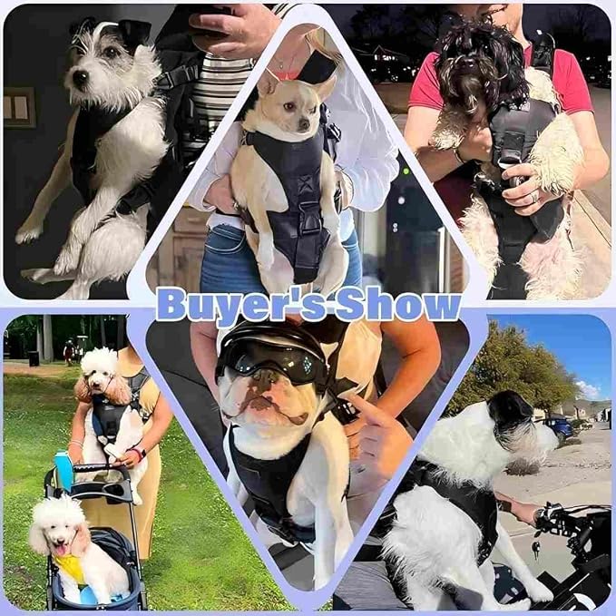 YUDODO Front Pet Carrier Backpack for Small Dog, Legs Out Dog Chest Carrier | Safety Belt, Ergonomic Support, Hands Free, Durable & Comfortable, For Walking Hiking Cycling, Army Green, S