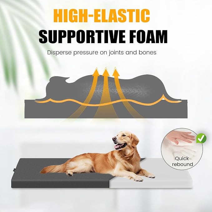 Dog Car Bed for Back Seat Cover with Supportive Foam, Small | Pet Mat Cushion for Car Backseat Extender with Removable Cover, Common Size for Sedan, SUV & Truck, Easy Clean