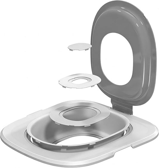 Cat Toilet Trainer Kit | Cat Potty Training Kit | Toilet Training for Cats & Cat Box（Grey）