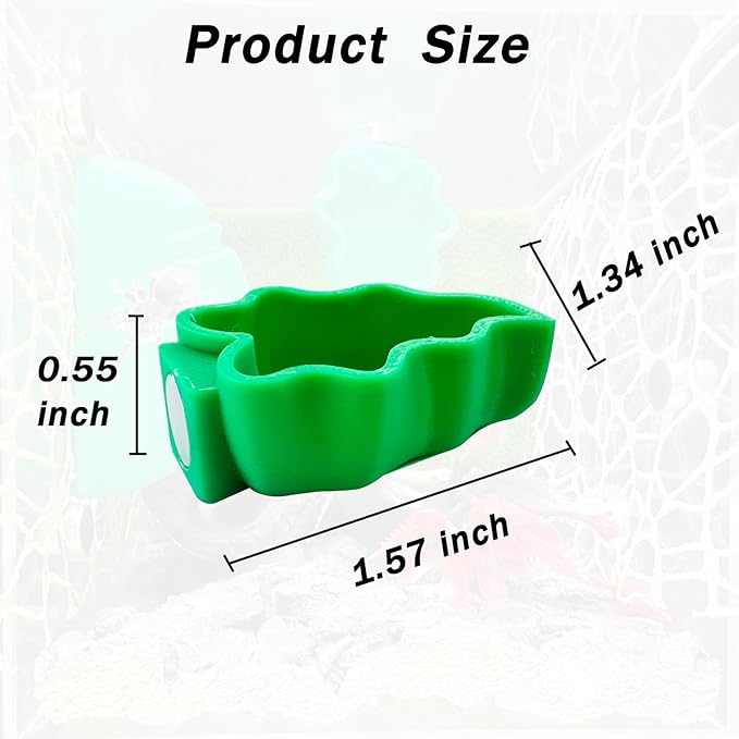 2 PCS Jumping Spider Feeding Dish, Leaf Shape Tiny Food Dishes Water Bowl with 1PC Tweezer and 1PC Dropper for Jumping Spider, Tarantula and Other Small Pets