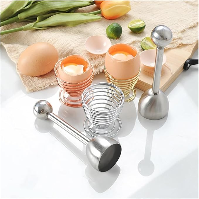 Stainless Steel Egg Topper, Eggshell Cutter Cracker Opener Remover, Multipurpose Egg Cup Kitchen Gadget(Egg opener)