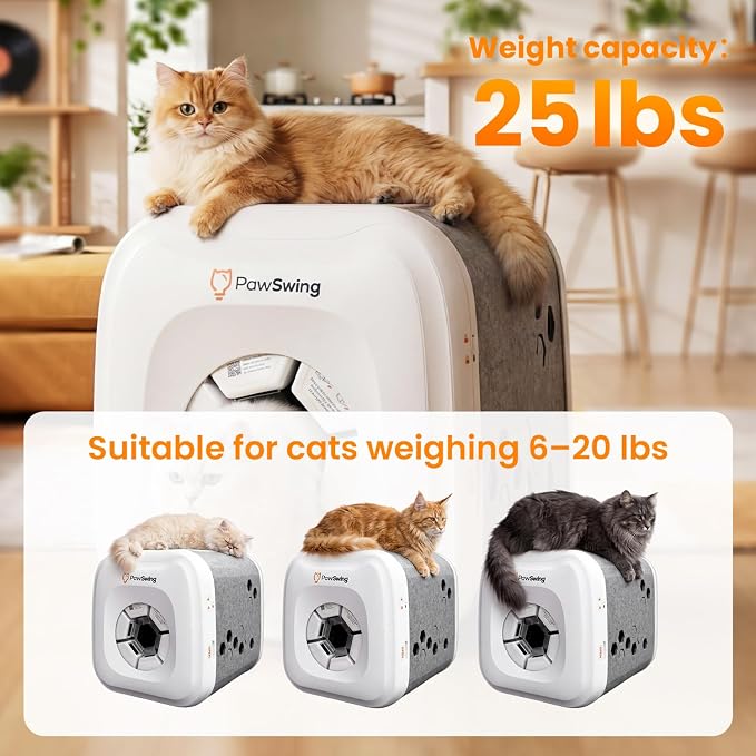 Neo Cat Self Groomer House with 6 Flexible Brushes and Food Bowl
