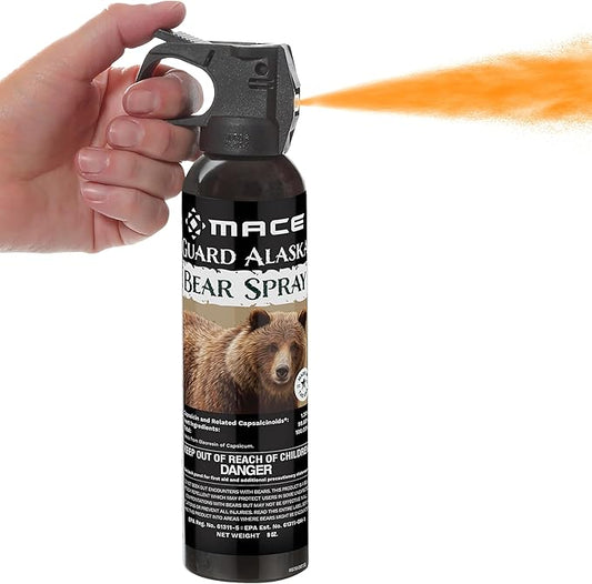 Mace Animal Defense Sprays - EPA Registered Animal Deterrent, Max Strength OC, Outdoor Safety Personal Protection for Women & Men, Guard Alaska Bear Spray OR Mace Dog Spray Options