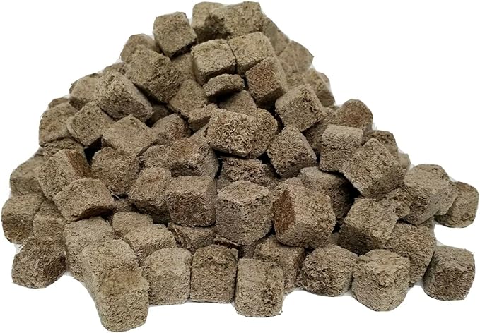 Aquatic Foods Inc. Freeze Dried Tubifex Worm Cubes 100% Tubifex Worms for All Tropical Fish, Marine Fish, Land & Aquatic Turtles Premium Freeze Dried Tropical Fish Foods. 5oz Bag