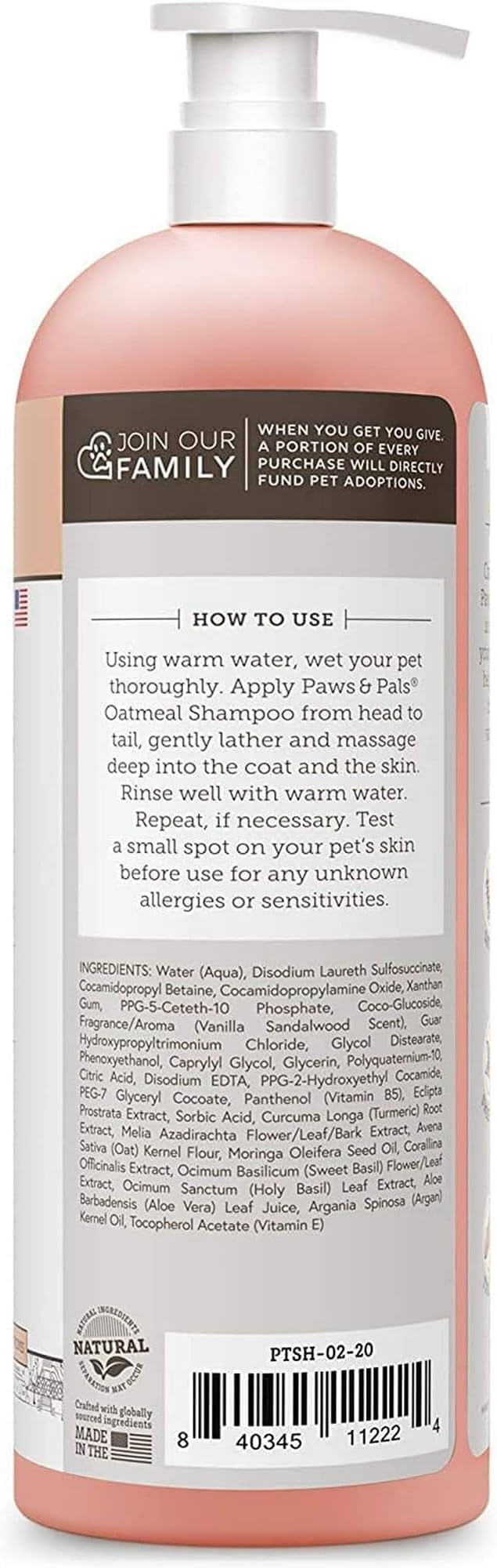 6-in-1 Dog Shampoo and Conditioner for Itchy Skin, Made in USA - 20oz Vet Formula Natural Medicated Best for De-Shedding, Itch Relief, Smelly Odor, Dry Sensitive Skin - Dogs & Cats Oatmeal Pet Wash
