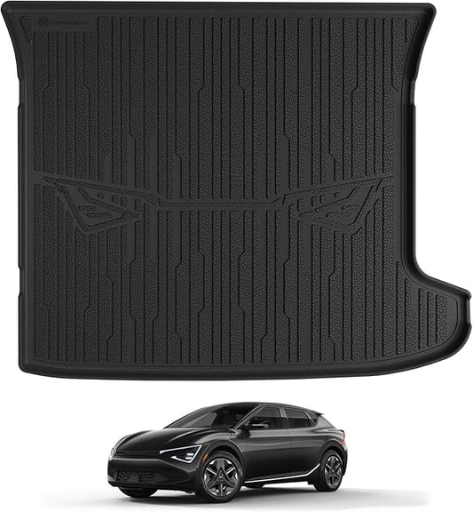TripleAliners Trunk Mat All Weather Compatible with 2025 2026 Kia EV6 Accessories Custom Fit Protection Trunk Floor Liner Cargo Mat TPE Anti-Slip Odorless Cargo Liner (NOT FIT GT)