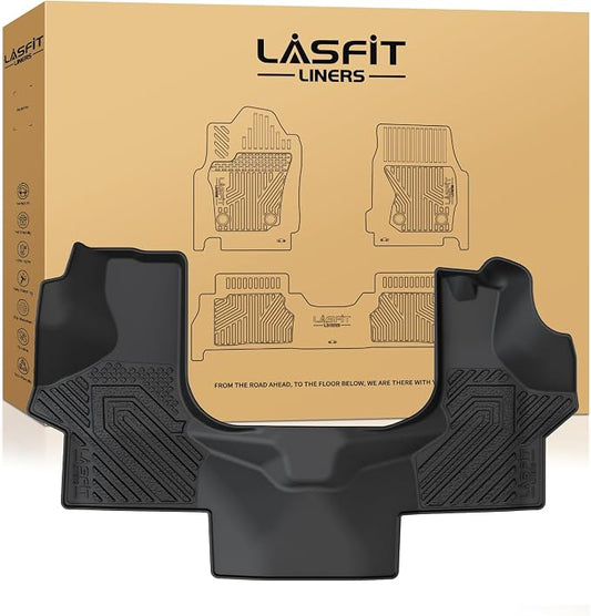 LASFIT Floor Mats for Chevrolet Chevy Express/GMC Savana 1500/2500/3500 2003-2026, All Weather TPE Custom Fit Floor Mats for Cars, Front Row Floor Liners for Express Accessories, 1 PCS