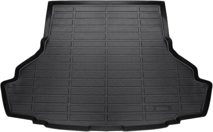 Cartist Cargo Liner Compatible with 2015-2025 Ford Mustang(Without Subwoofer in Cargo Area)(Not for Mach-E) All Weather Rear Trunk Mat Waterproof TPE Black