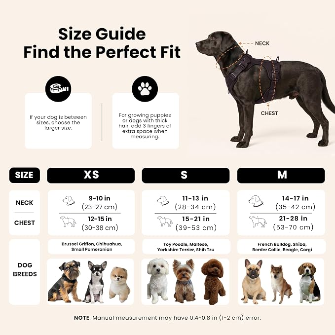 No Pull Dog Harness and Leash Set 3-in-1 Adjustable Anti Pull Dog Harness with Hands-Free Matching Leash,Poop Bag Holder,Easy Walk Dog Harness Medium Sized Dog(Black)