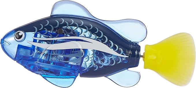 Robo Alive Robo Fish Robotic Swimming Fish (Blue + Red 2 Pack) by ZURU Water Activated, Changes Color, Comes with Batteries, Amazon Exclusive - Blue + Red (2 Pack)