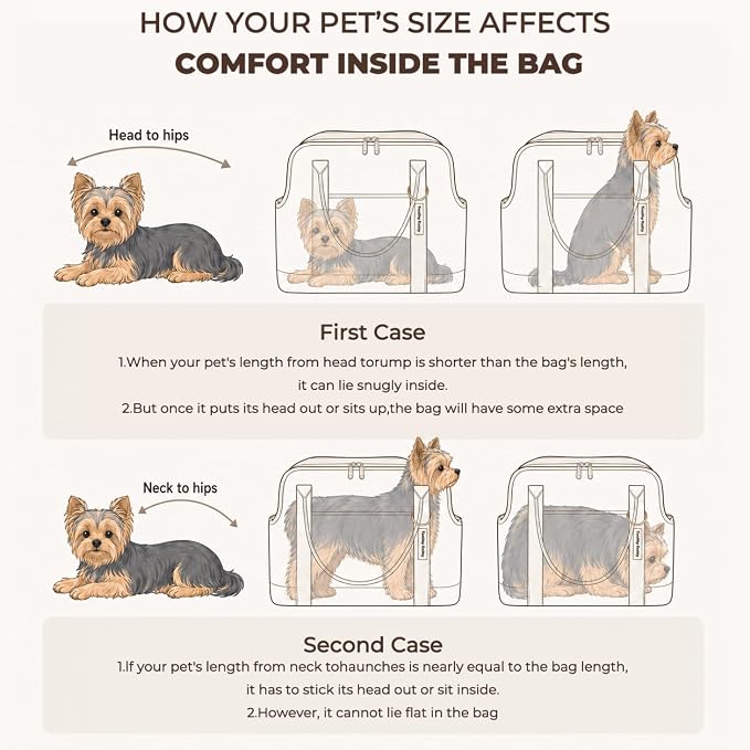 JourCraf Dog Carrier for Small Dogs, Soft Sided Cat Carrier with Hard Bottom, Breathable Mesh Top, Safety Leash, Padded Shoulder Strap, Fits Pets up to 13 lbs, for Travel, White