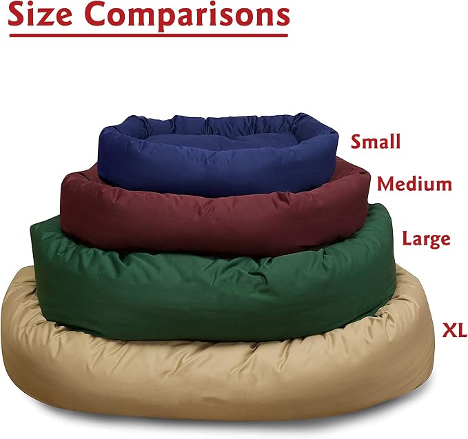 Majestic Pet Bagel Calming Dog Bed, 24 Inch Small, Round, Washable, Gray | Cozy Soft Fluffy Donut Pet Bed with Spine Support for Head Rest – Anti-Anxiety Comfort for Puppies & Dogs, 24x19x7 Inches