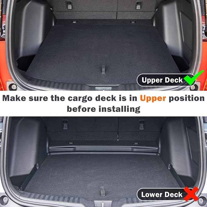 KUST Trunk Cargo Mat for Honda CR-V 2017-2022 (Upper Deck Position) (No Hybrid), All Weather Rear Cargo Liner for CRV Accessories Car Mat Cover TPE Rubber Raised Edge
