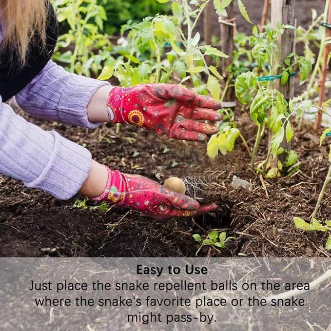 AJOQFKTD Snake Repellent for Yard Powerful, Snake Away Repellent for Outdoors Pet Safe, Backyard Snakes Deterrent, Copperhead Snake Repeller, Effective Rattlesnake Repellant 8P