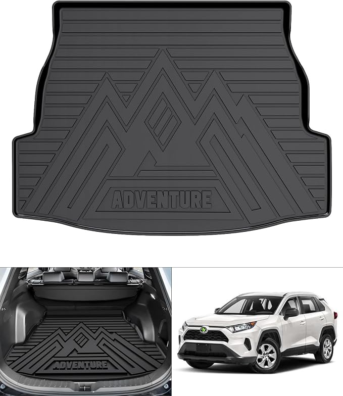Rav4 Cargo Liner - Trunk Mat for Toyota RAV4 2019-2024 2025, All Weather Cargo Mat for rav4 Accessories, Heavy Duty (Fit for All Models)