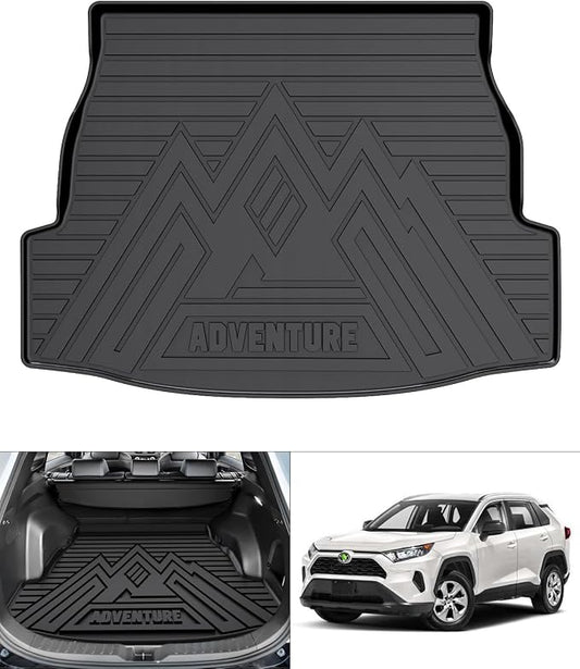 Rav4 Cargo Liner - Trunk Mat for Toyota RAV4 2019-2024 2025, All Weather Cargo Mat for rav4 Accessories, Heavy Duty (Fit for All Models)