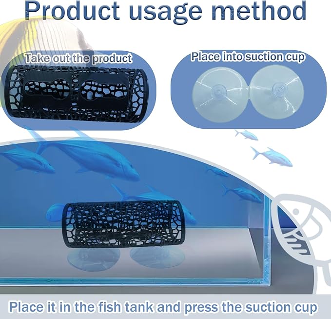 Little Fish Hammock and Little Fish Swimming Tunnel 2-Piece Set Aquarium Small Animal Animal Toys (Black) (Style 1)