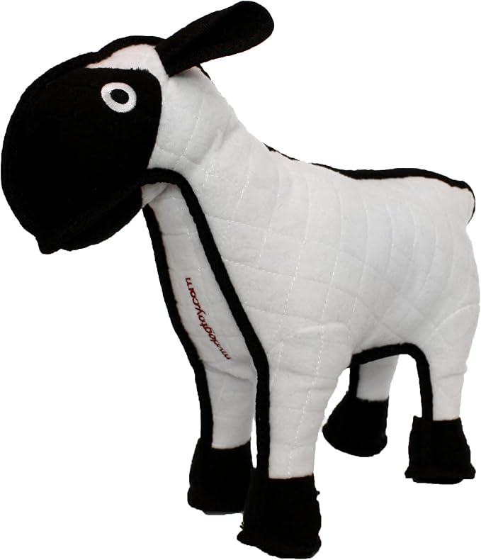 TUFFY® : Sheep Dog Toy: Ultra Durable Plush Toy with Multiple Layers & Reinforced Seams, Washable and Floats, Original Construction