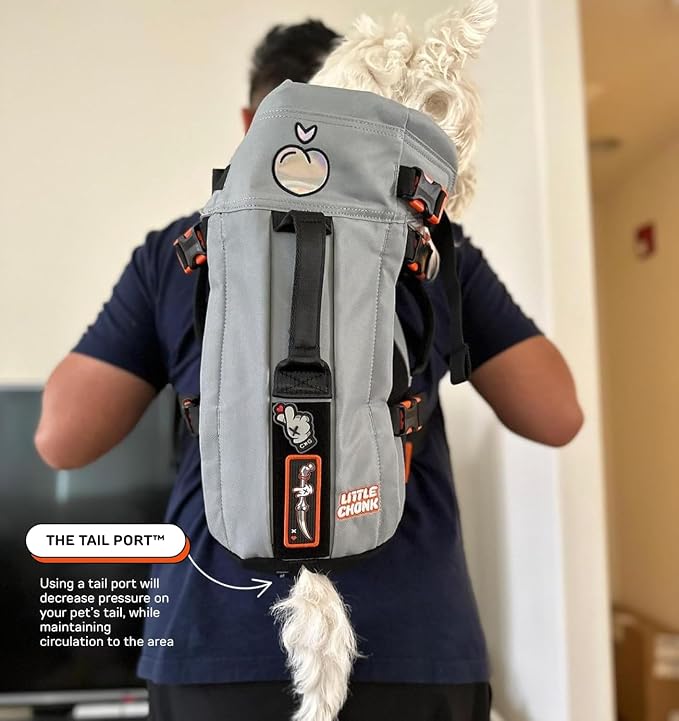 Maxine One Dog Backpack Carrier for Medium Dogs (Gray) | Adjustable & Ergonomic Pet Carrier, Built to be Safer, Hands Free Travel & Hiking, Front Facing, Featured in Wired Magazine