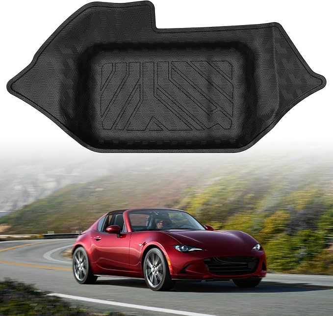 Mixsuper Cargo Liner for Mazda MX-5 MX5 Miata 2016-2025, Trunk Mat for MX5 Miata Accessories Cargo Mat Rear Trunk Liner Black
