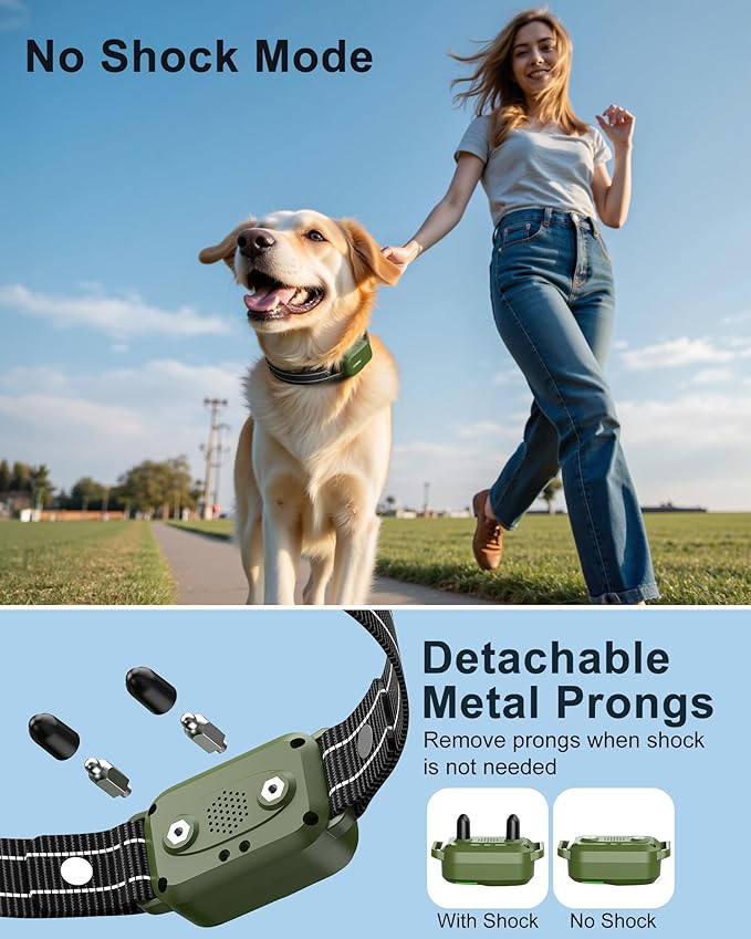 Jugbow Dog Shock Collar - 4500FT Dog Training Collar with Remote, IPX8 Waterproof Electric Dog Collar with 4 Training Modes, Security Lock, Rechargeable eCollar for 10-120lbs Small Medium Large Dogs