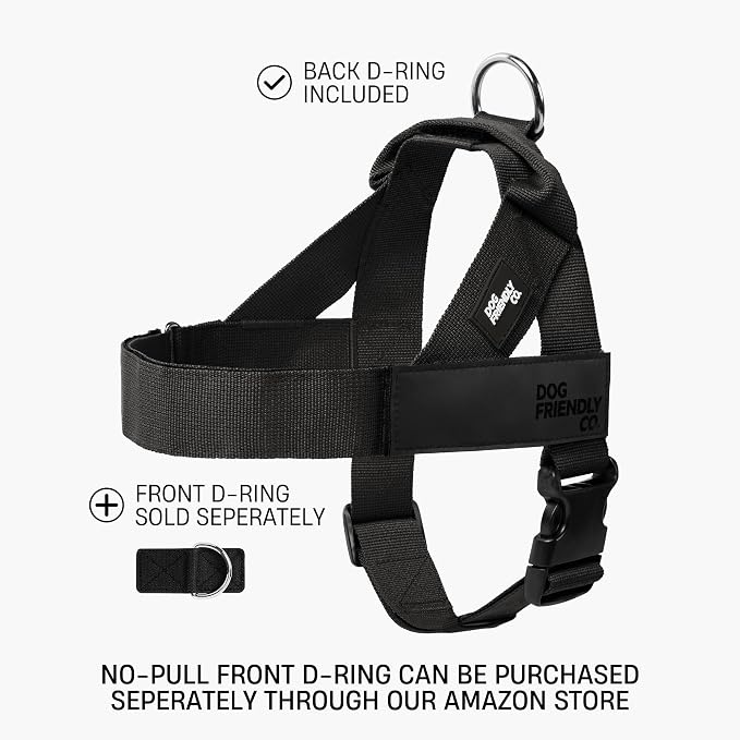 Dog Friendly Co. Dog Harness for Small Dogs (Purple, XXSmall) | One Click Buckle, Chafe Resistant Webbing, Adjustable Neck & Chest, and Heavy Duty D-Ring, Sturdy Comfortable and Easy to Use