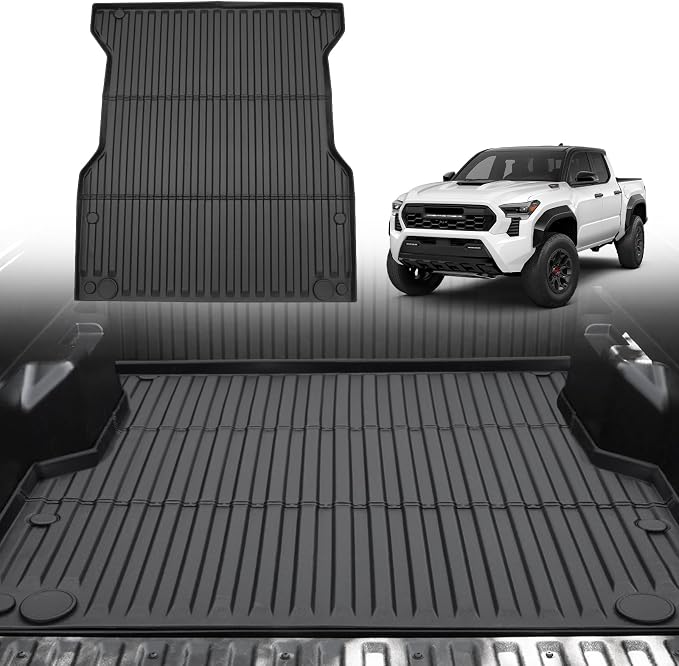 Truck Bed Mat for Toyota Tacoma 5FT 2024 2025 2026, All Weather Bed Liner for Tacoma Accessories, Heavy Duty Bed Mats, Car Accessories