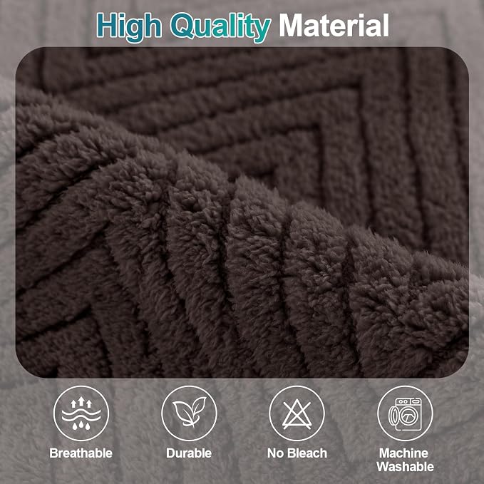 Turquoize Waterproof Couch Cover for Dogs Fuzzy Pet Couch Covers for Sofa Thick Dog Bed Cover Non-Slip Sofa Covers for 3 Cushion Couch Protector Slipcover Pet Friendly (Brown, 36" x 84")